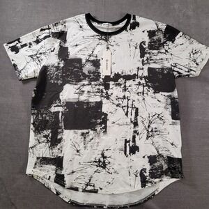 KLiegou Tie Dye T-Shirt Shirt Black White Mens Size XXL New